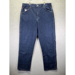 Pointer Brand Jeans Mens 40x34 Blue Relaxed Straight Denim Made USA Workwear